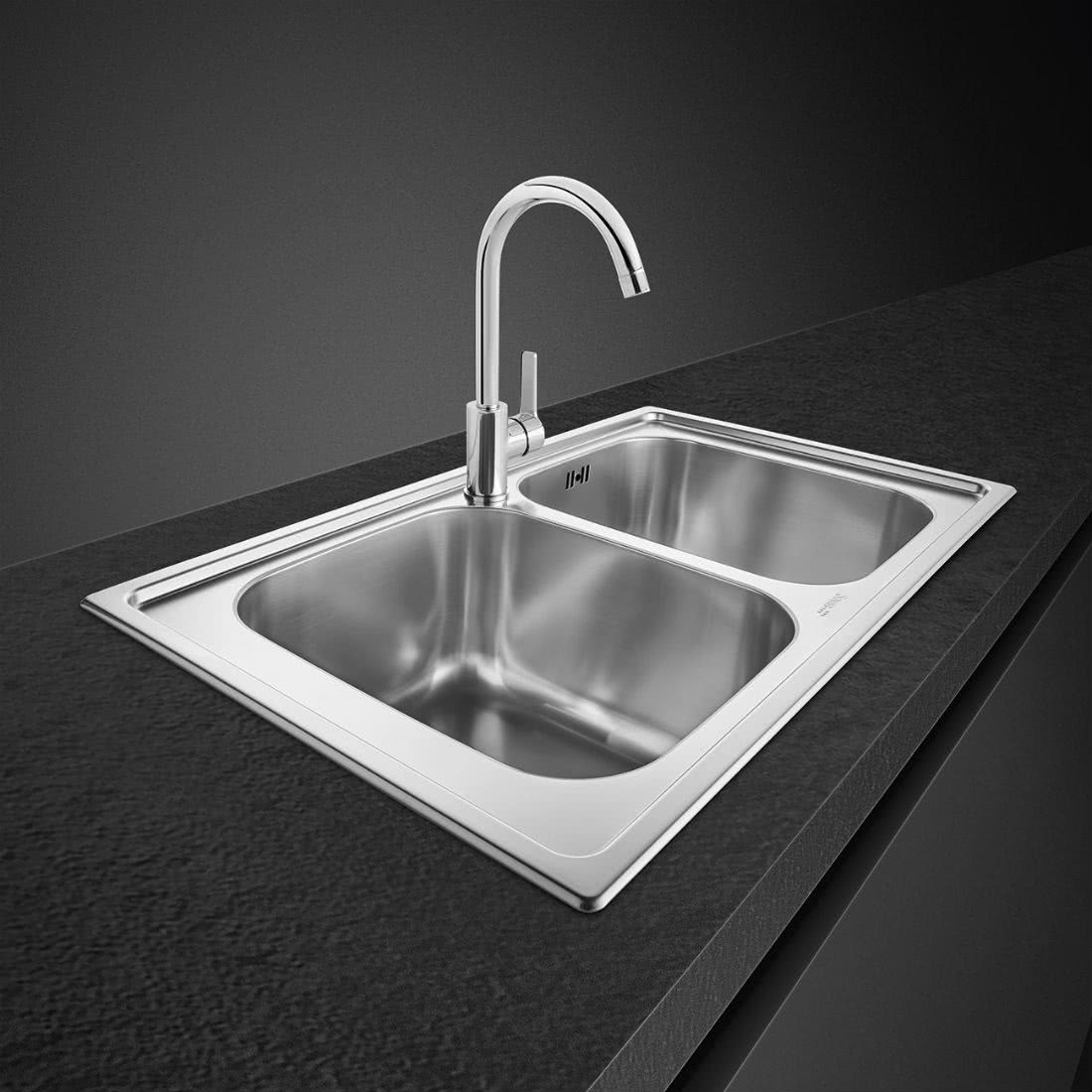 Мойка для кухни Smeg LL862-2 матовая